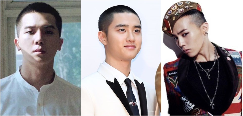 Kpop male idols that are still handsome with shaved heads