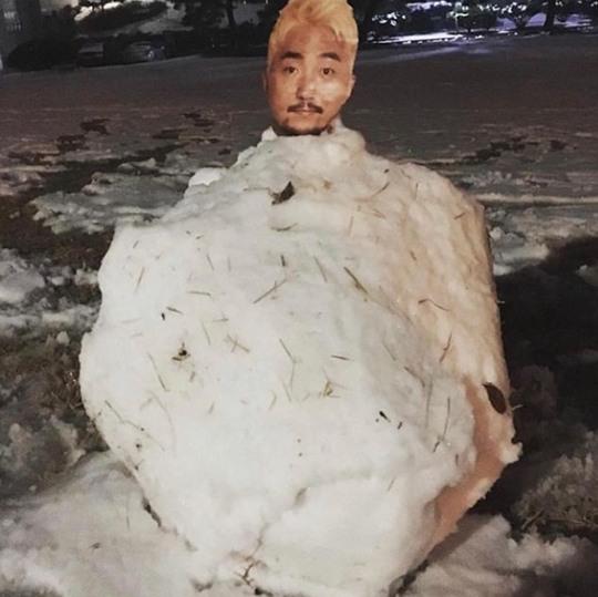 Корейские селебрити встретили первый снег