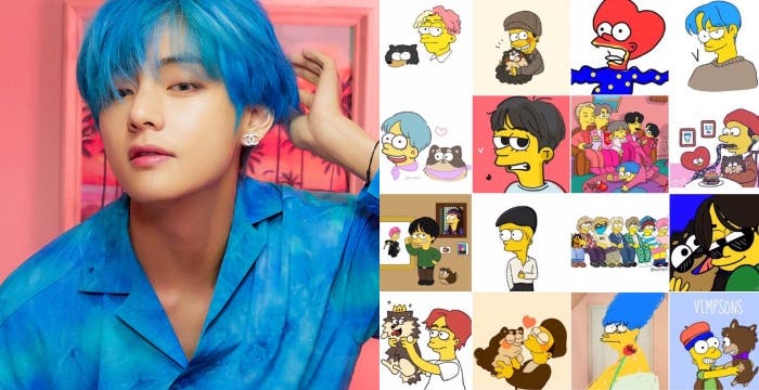 Imagini pentru v bts simpson