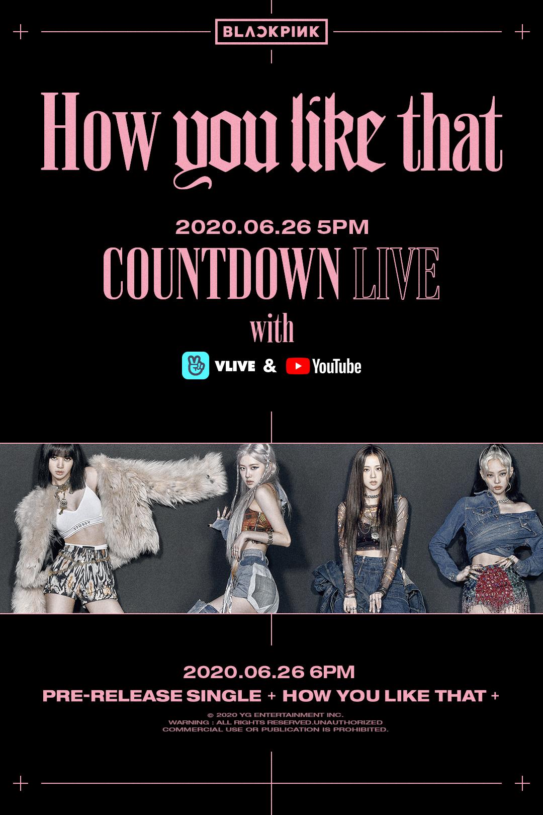 Blackpink How You Like That Countdown Live